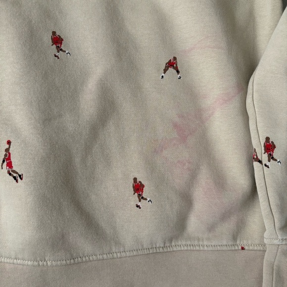 Jordan sz M MJ Essentials Fleece Jumpman Tan Pullover Hoodie Sweatshirt Men's - Picture 7 of 7